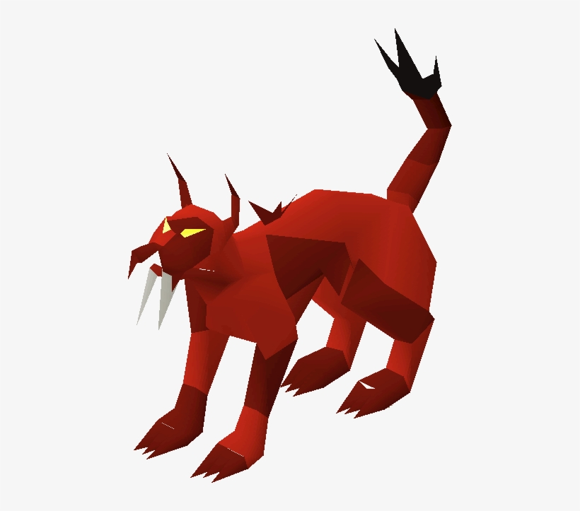 Wily Hellcat Pet - Hellcat Runescape, transparent png