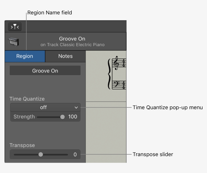 Score Editor Inspector In Region Mode, Showing Controls - Sheet Music, transparent png