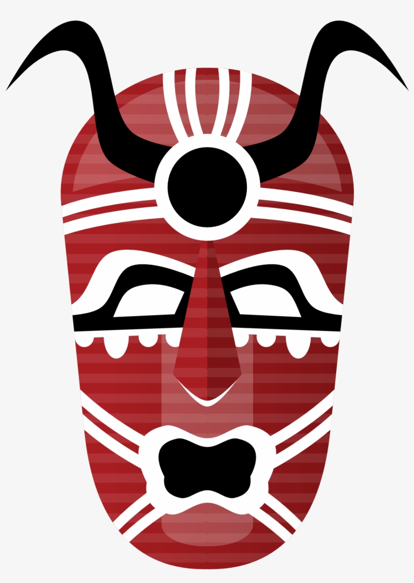 Masks Clipart Tribe - African Masks, transparent png