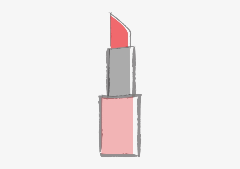 Drawn Lipstick Transparent - Lipstick, transparent png
