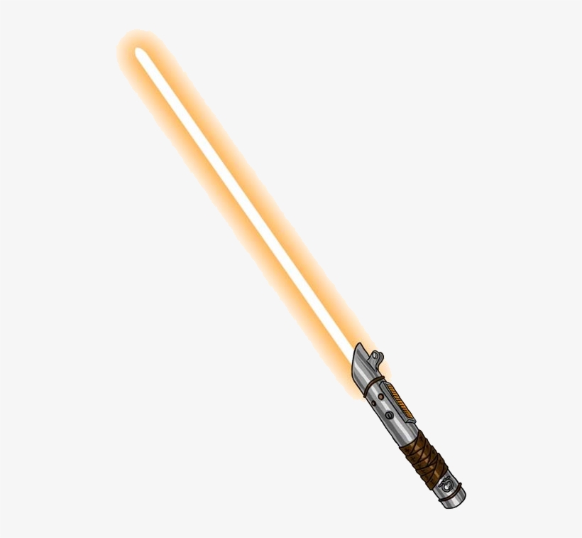 Red Lightsaber Png Orange Lightsab - Orange Lightsaber, transparent png