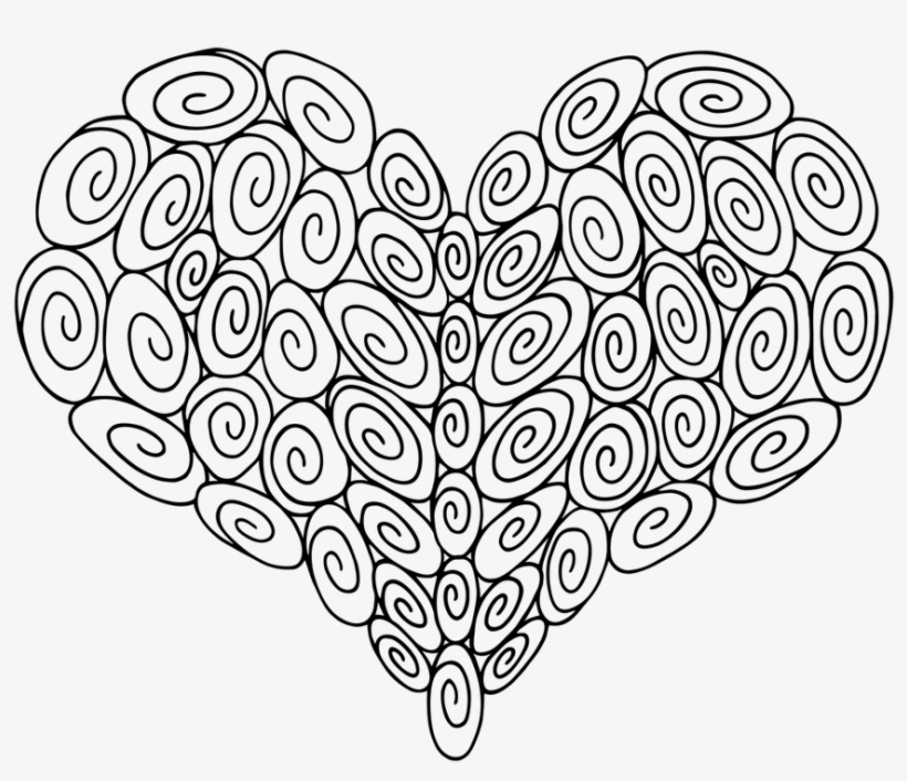52 Swirls In This Heart Perfect For Those Weekly Goals - Illustration, transparent png