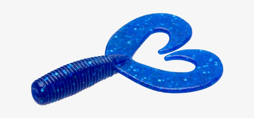 Fat Albert Twin Tail - Blue Sapphire Zoom Bait, transparent png