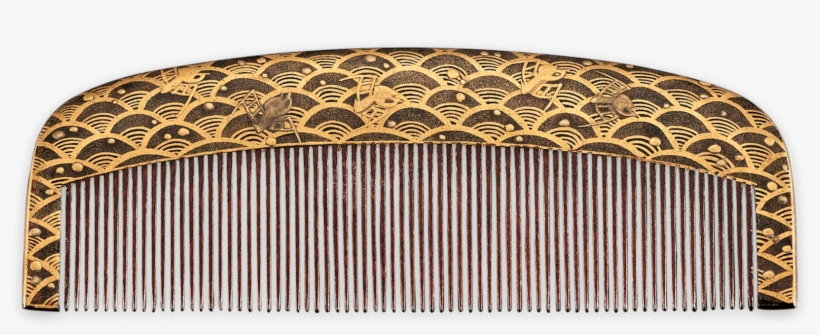 Japanese Tortoiseshell Kushi Hair Comb - Comb, transparent png
