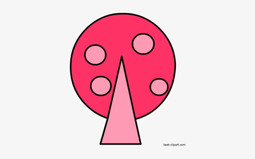 Pink Tree Free Clip Art - Oklahoma University 1-1/2" Labels, transparent png