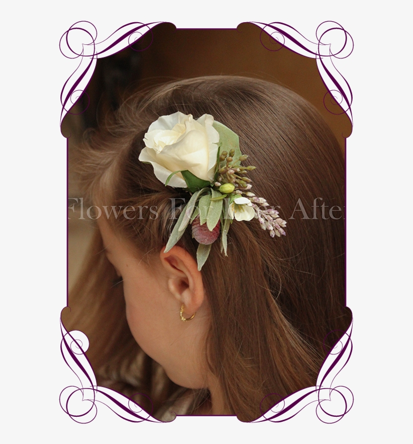 Silk Artificial Boho Rustic Wedding Hair Floral Comb - Fake Flower Cake Decorations, transparent png