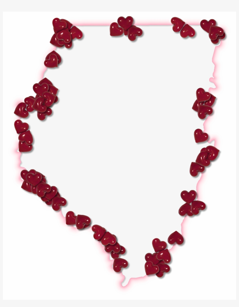 A Map Of Dixie With A Pink Glow Outline And Randomly - Map, transparent png