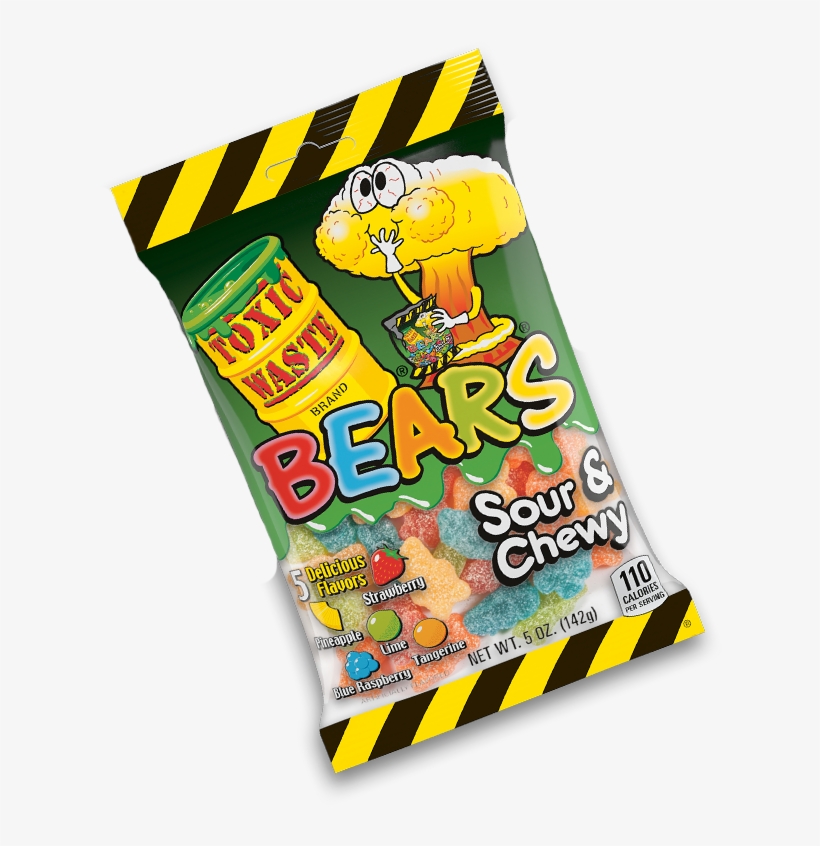 What's Your Favorite Sour - Toxic Waste Candy Worms, transparent png