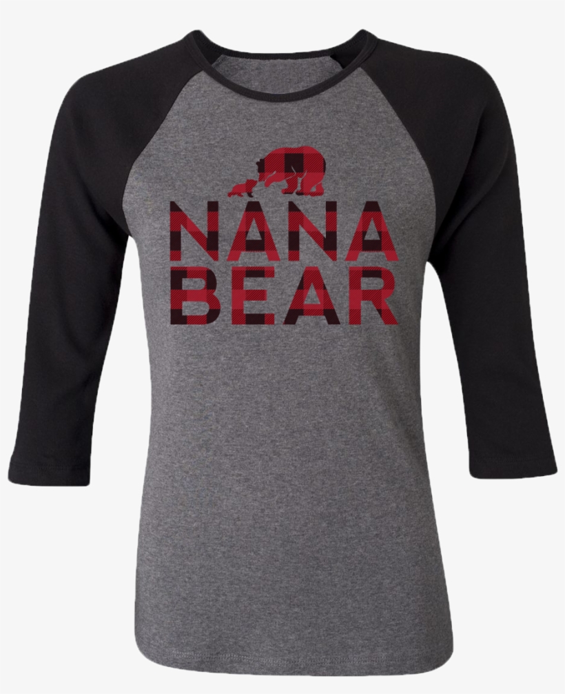 Nana Bear Raglan - Black Friday Monogram Shirts, transparent png