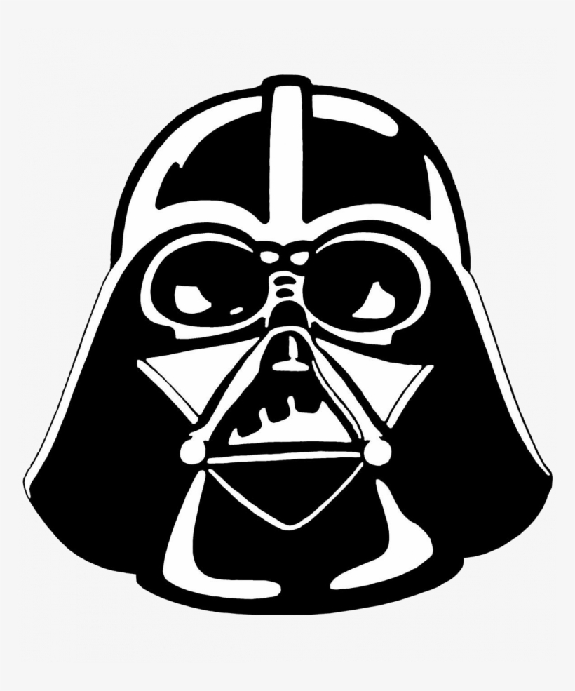 Exciting Star Wars Clip Art Darth Vader Stencil Clipart - Star Wars Clipart, transparent png