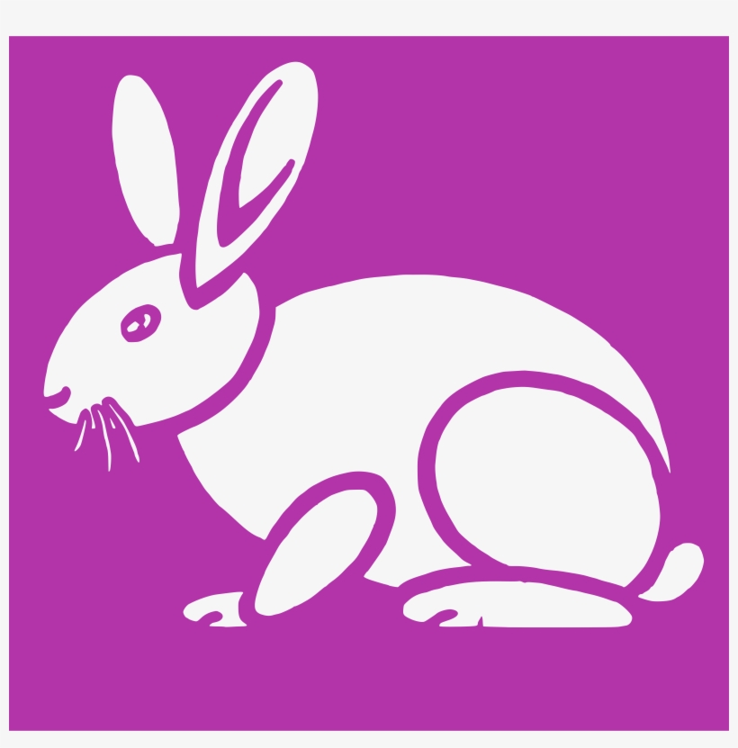 This Free Icons Png Design Of Simple Rabbit Pink, transparent png