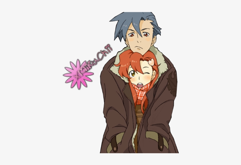 Gurren Lagann Yoko X Kamina, transparent png