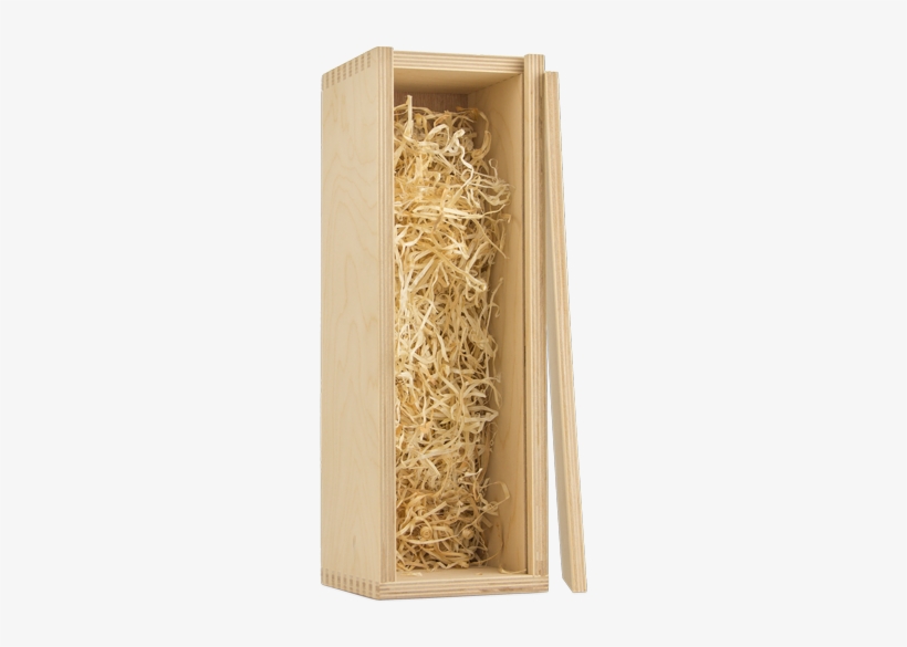 Single Bottle Pine Box For Wine - Wine Wood Box, transparent png