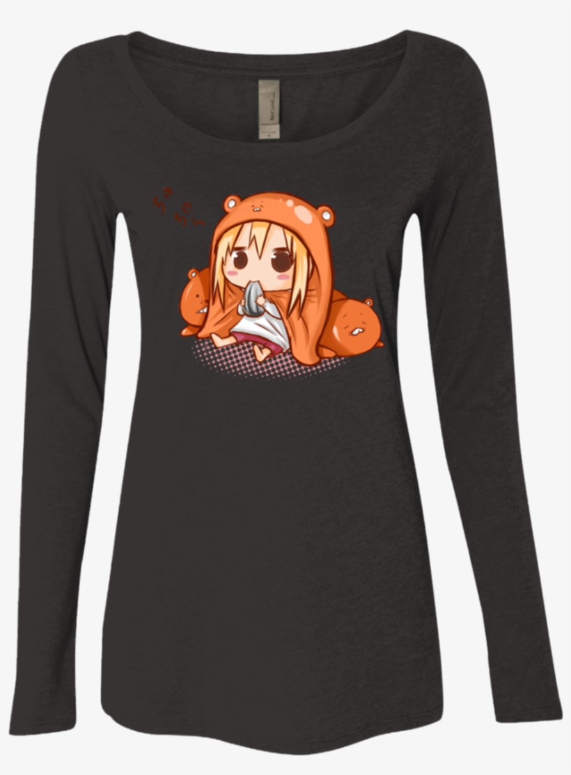 Umaru Chan Women's Triblend Long Sleeve Shirt - Shopbozz Umaru Chan T-shirt Many Types, Sizes And Colors, transparent png