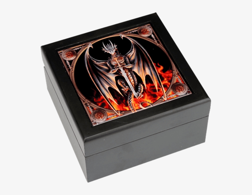 Dragon Warrior Wooden Box By Anne Stokes - Anne Stokes Dragon Warrior Canvas Print 19x25cm, transparent png