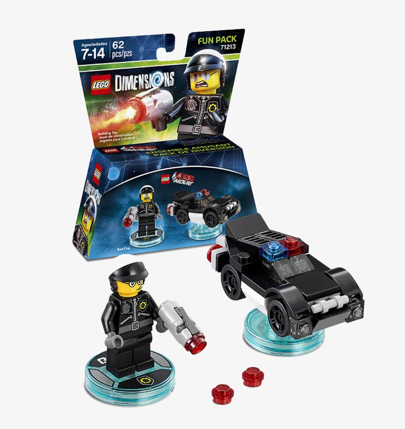 Lego Dimen Fun Bad Cop Lego Dimensions At Toys Png - Lego Dimensions Unikitty Cloud, transparent png