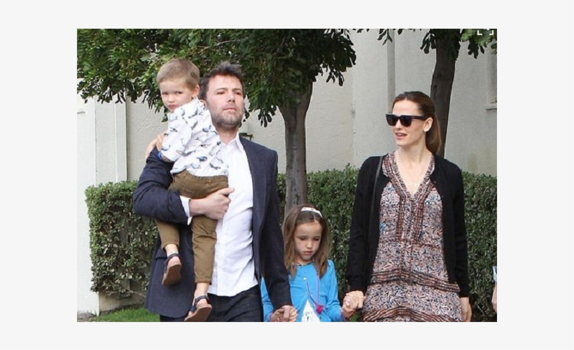 Jennifer Garner Junto A Ben Affleck Y Dos De Sus Hijos - Jennifer Garner Family, transparent png