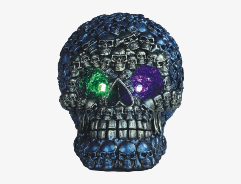 Blue Led Multi Skull - Skull, transparent png