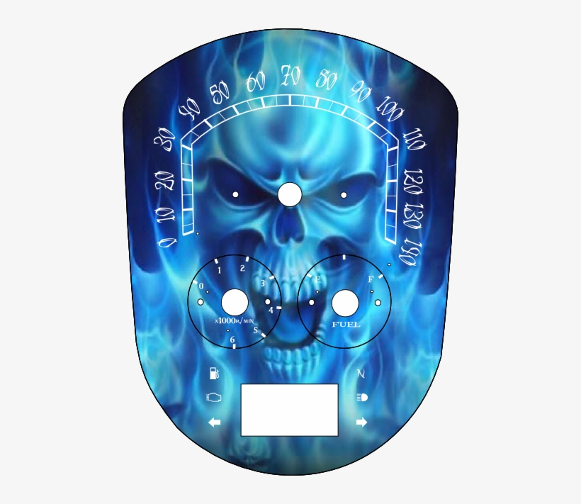 Stratoliner Blue Flame Skull - Blue Madness Twin Duvet, transparent png