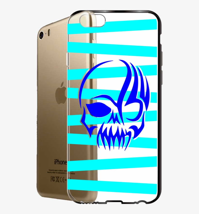 Blue Skull Clear Case - Bleach Skull, transparent png