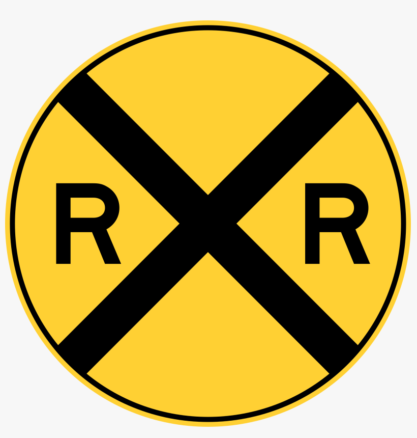 Contact - Railroad Crossing Sign Clipart, transparent png