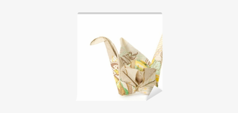 £10 Note Origami Crane Wall Mural • Pixers® • We Live - Origami, transparent png