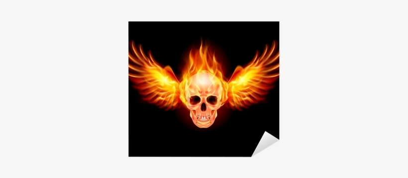 Flaming Skulls, transparent png