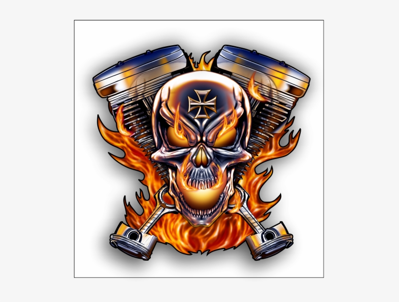 Image - Bikers Skull Logo Png, transparent png