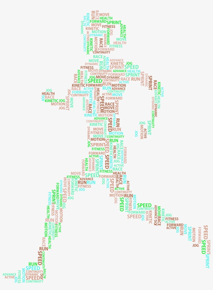 This Free Icons Png Design Of Woman Running Word Cloud, transparent png