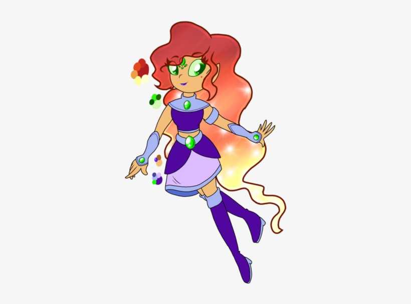 Here Is Starfire In My Style - Comics, transparent png