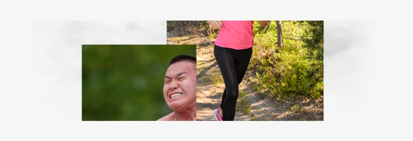 Woman Running And Man In Pain - Girl, transparent png