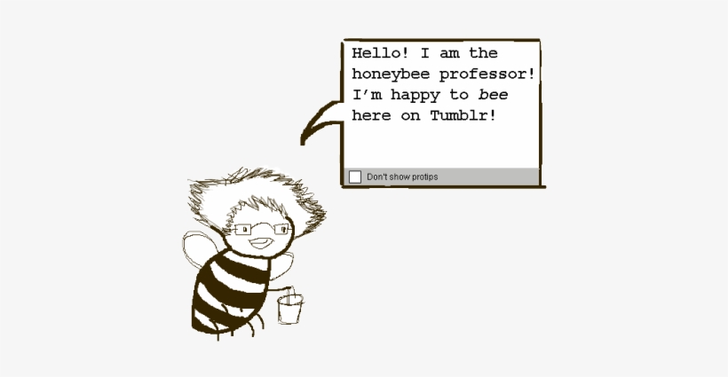 Salutations, Tumblr I Am The Honeybee Professor, A - Problem Sleuth Honeybee Professor, transparent png