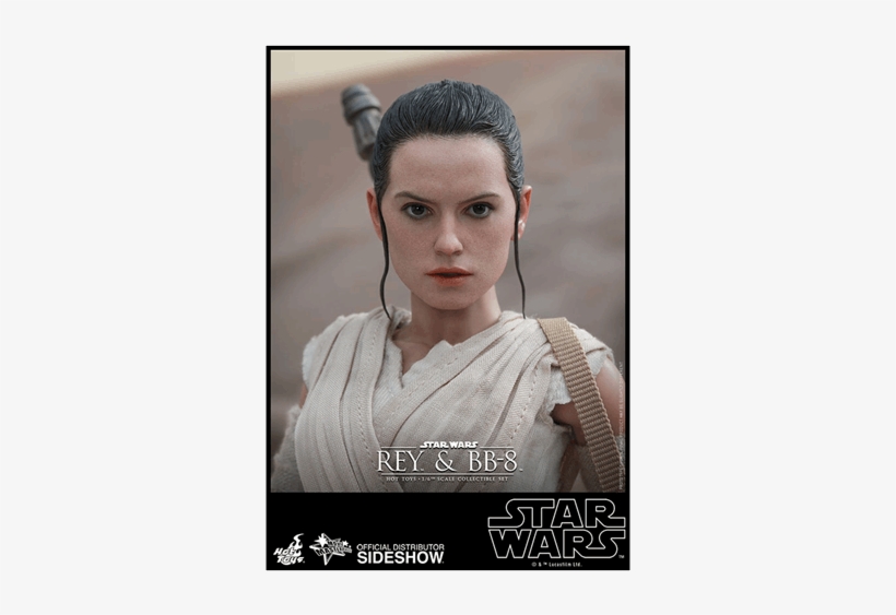 1 Of - Hot Toys Star Wars The Force Awakens Rey And Bb-8 1:6, transparent png