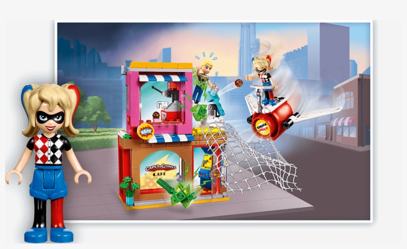 Yzwqigk - Lego Superhero Girls Harley Quinn To The Rescue, transparent png