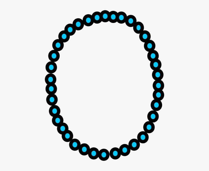Necklace Aqua Beads Clip Art At Clker - Tutu Vector, transparent png