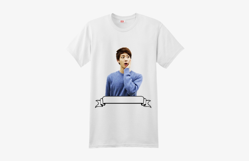 Custom Screen Printed Hanes T-shirt - Kim Seokjin T Shirt, transparent png
