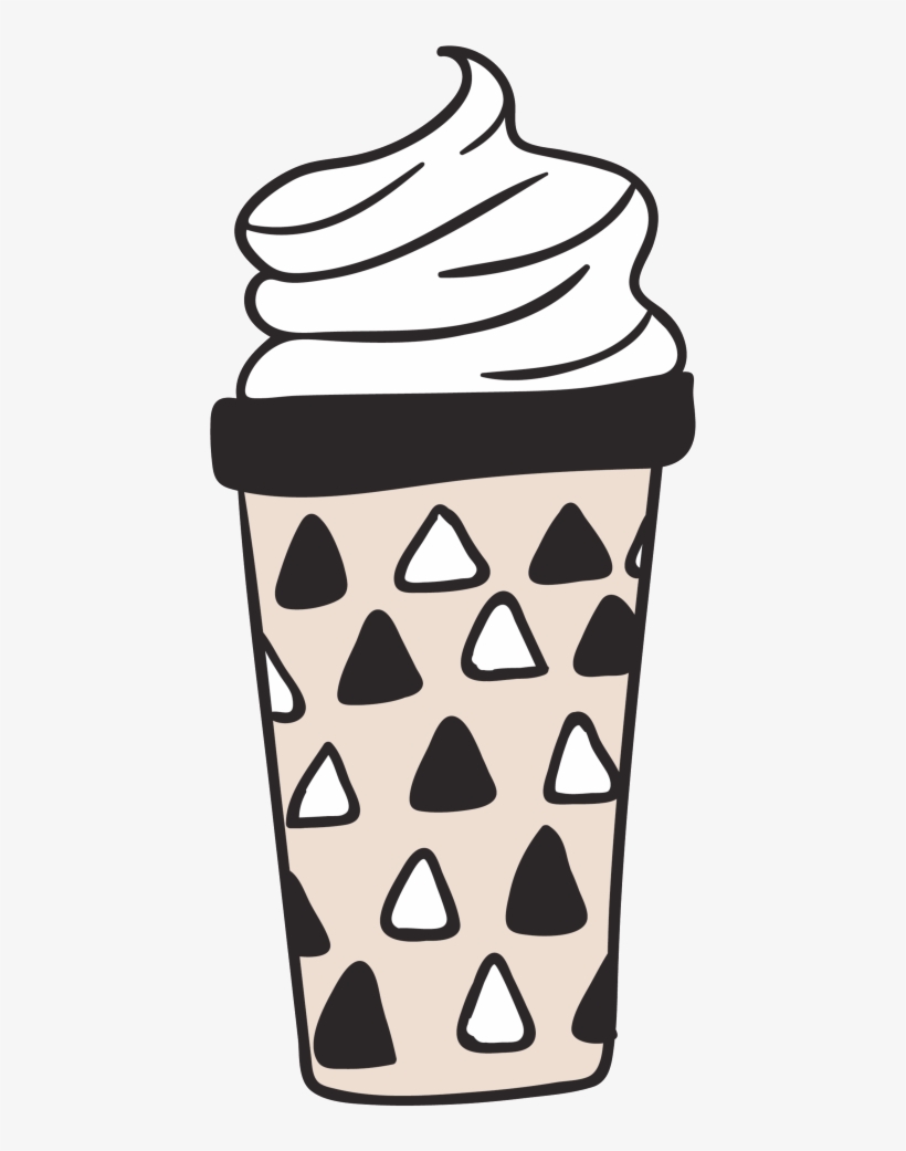 Transparent Ornamental Material For Ice-cream Coffee - Drink, transparent png