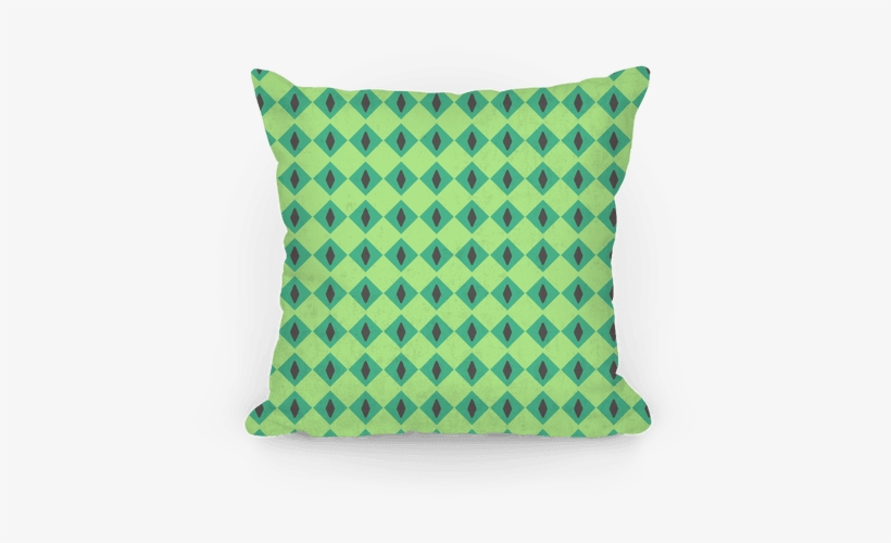 Green Diamond Eyes Pattern Pillow - Throw Pillow, transparent png