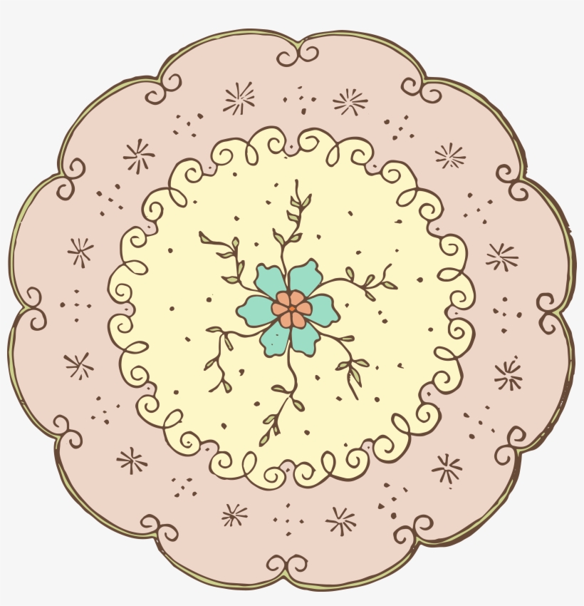 Black & White Clip Art - Vintage Doilies Png, transparent png