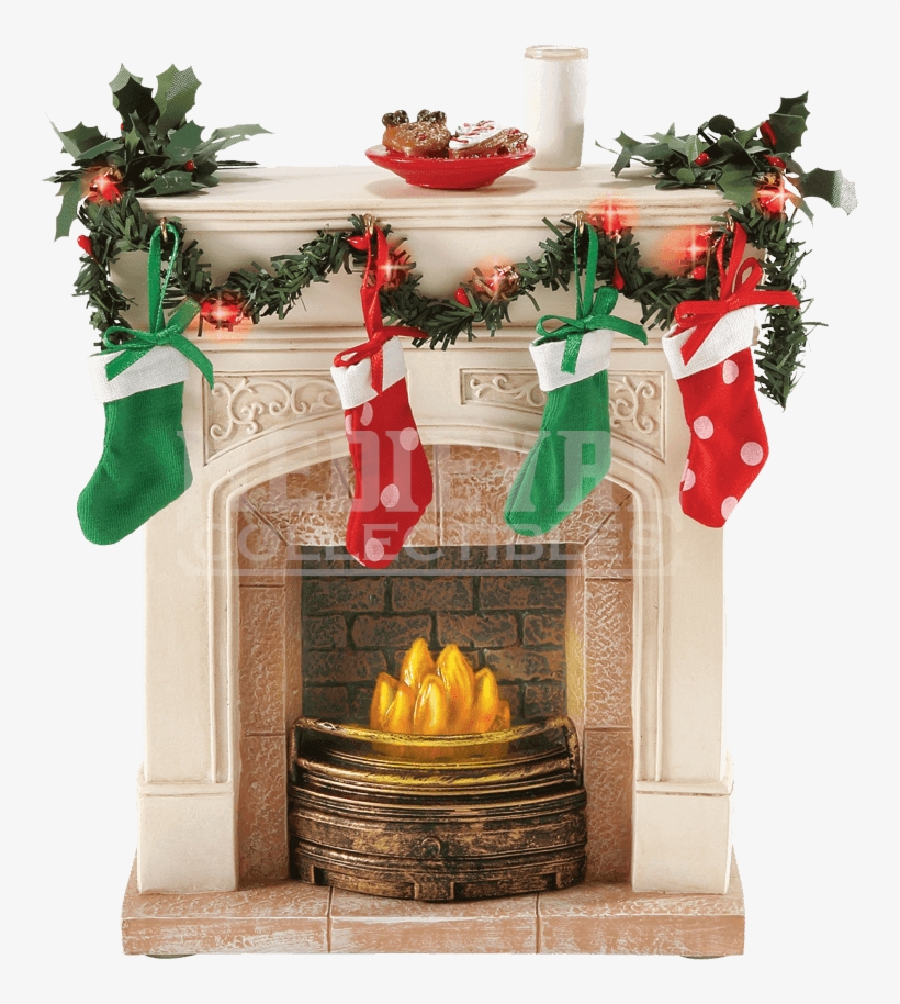Christmas Figurine By Possible Dreams - Possible Dreams 4049274 Lit Fireplace, transparent png