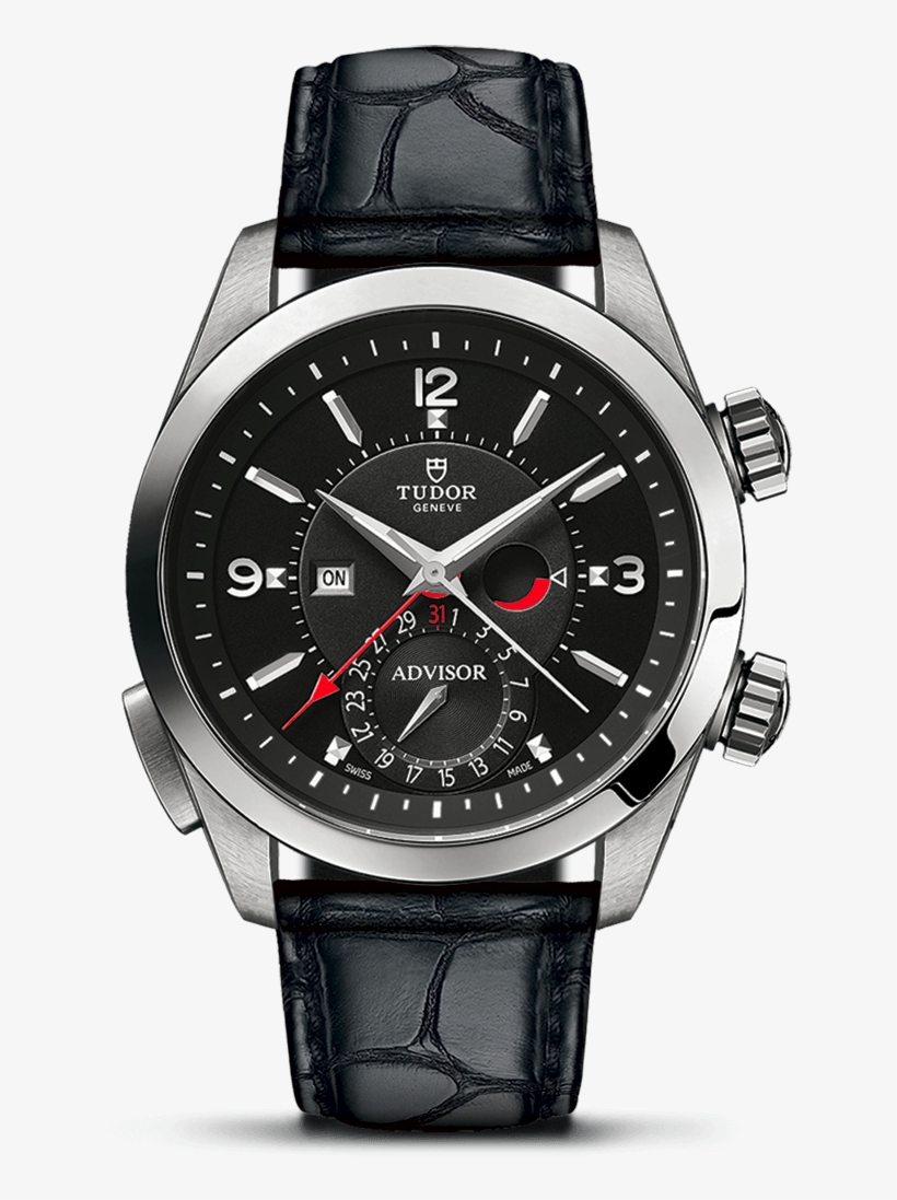 Black Alligator Strap - Tudor Heritage Advisor 79620tn, transparent png