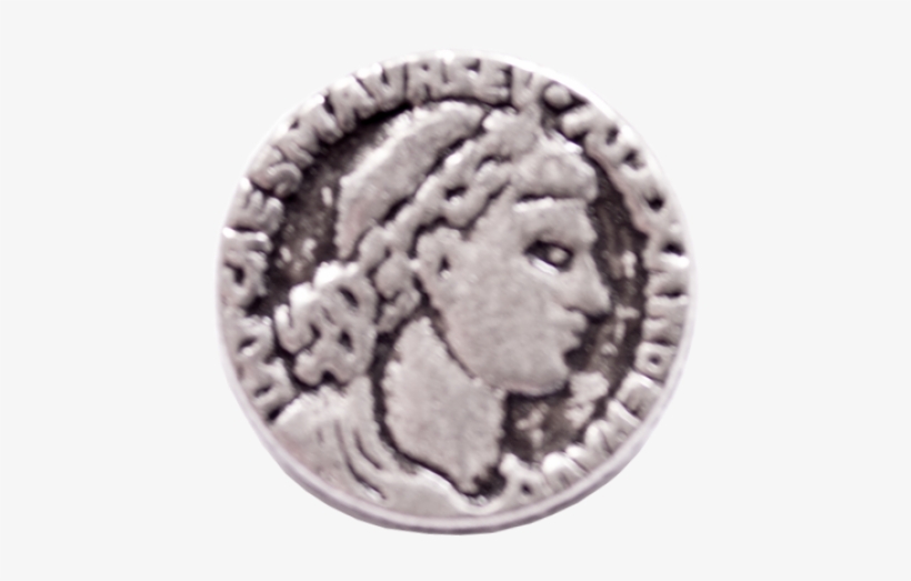 Round Metal Shank Button With Greek Design Available - Silver, transparent png