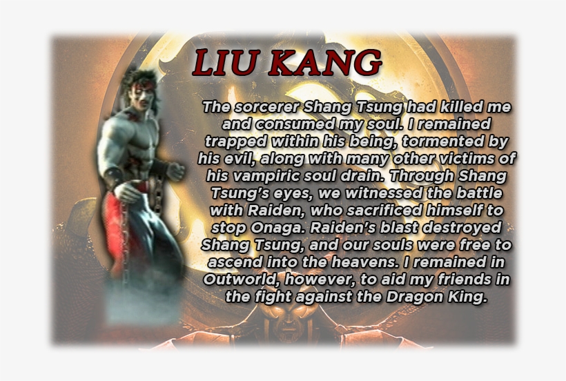 Liu Kang's Bio - Liu Kang, transparent png