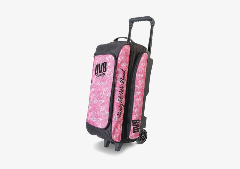 Dv8 Freestyle Triple Roller Pink Swirl Free Shipping - Pink Bowling Bags, transparent png