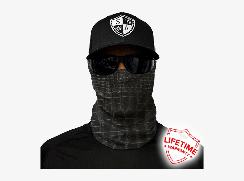 Alligator Skin - Blue Skull Face Mask, transparent png