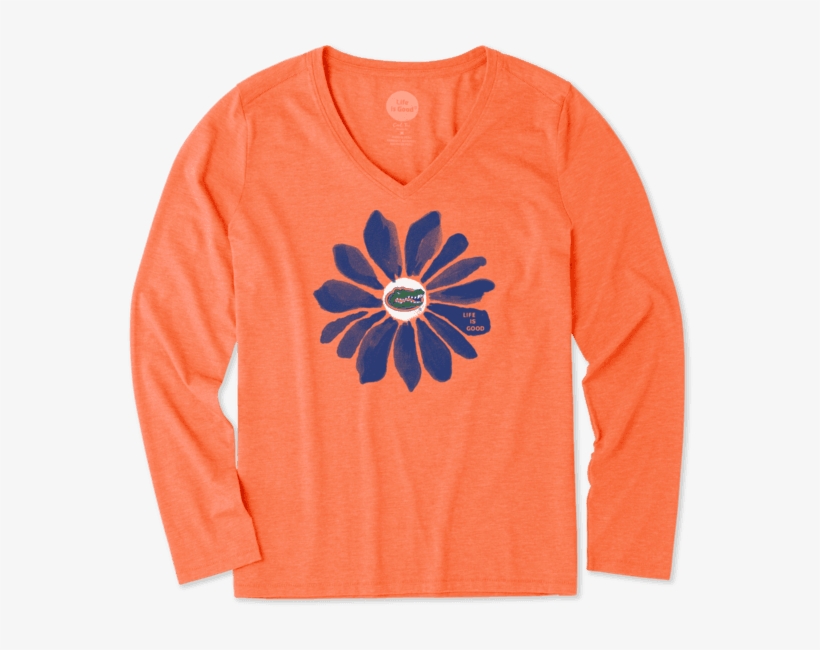 Women's Florida Gators Daisy Long Sleeve Cool - Clemson Tigers, transparent png
