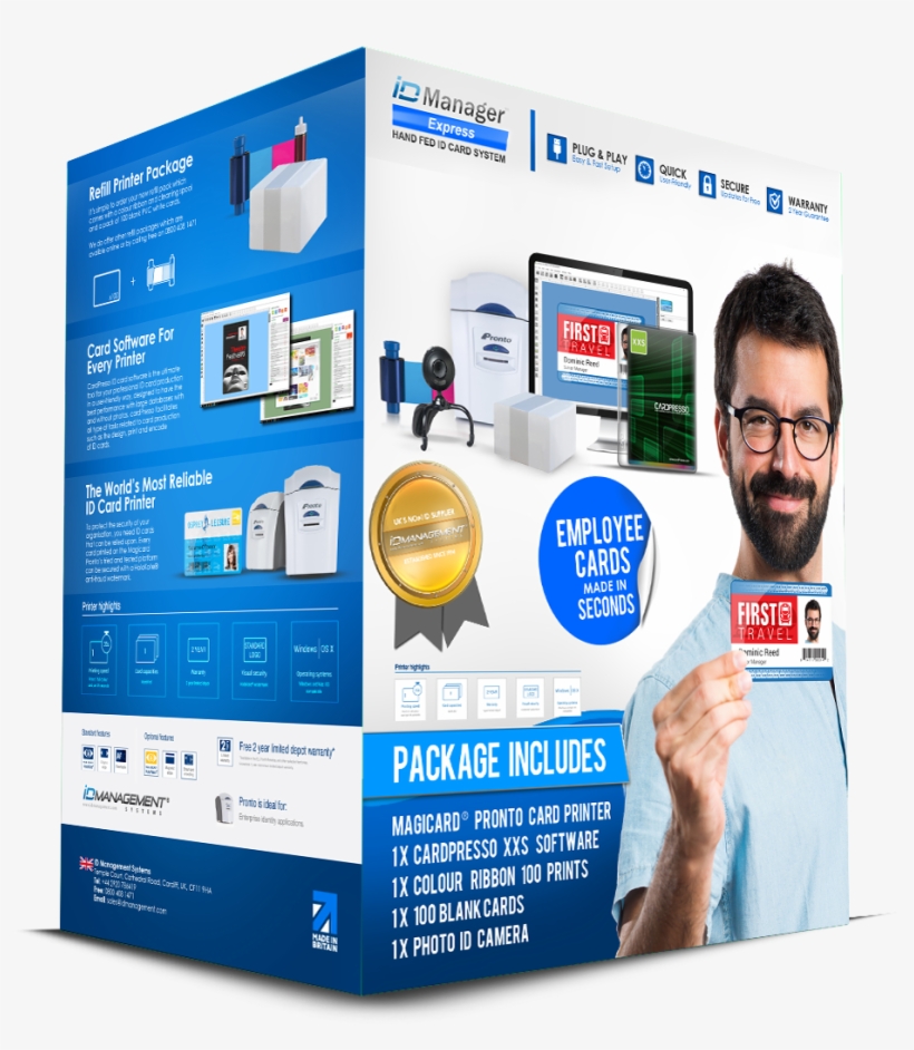 Id Manager Employee Id Card System - Id Manager Zxp Series 1 Hopper Fed Id Card System, transparent png
