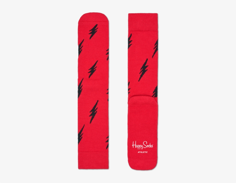 Show Off Your Speed In Lightning Bolt Athletic Socks - Sock, transparent png