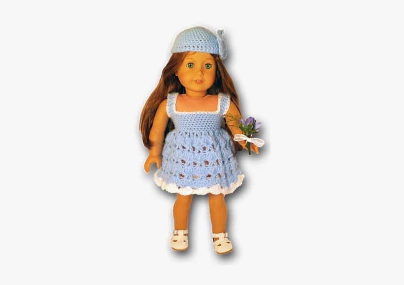 American Girl Or 18" Doll Summer Dress Crochet Pattern - Crochet, transparent png