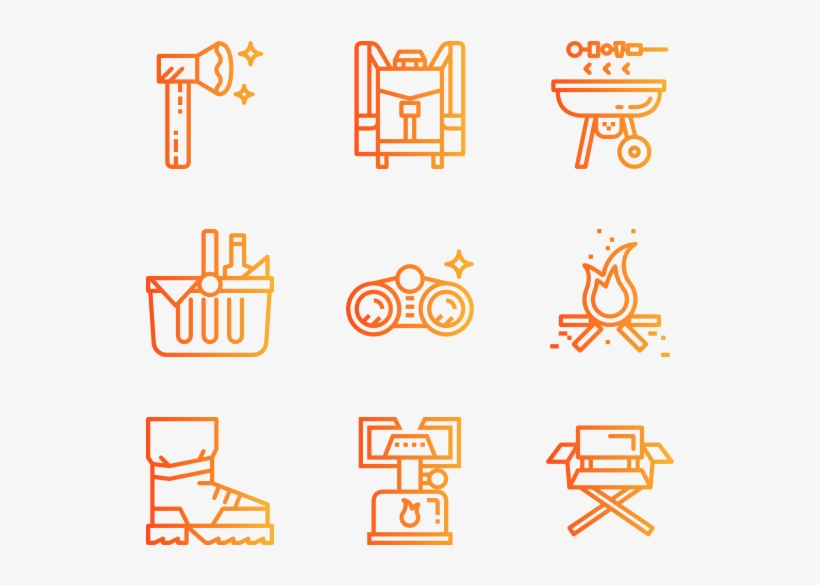 Camping 36 Icons - Icon, transparent png